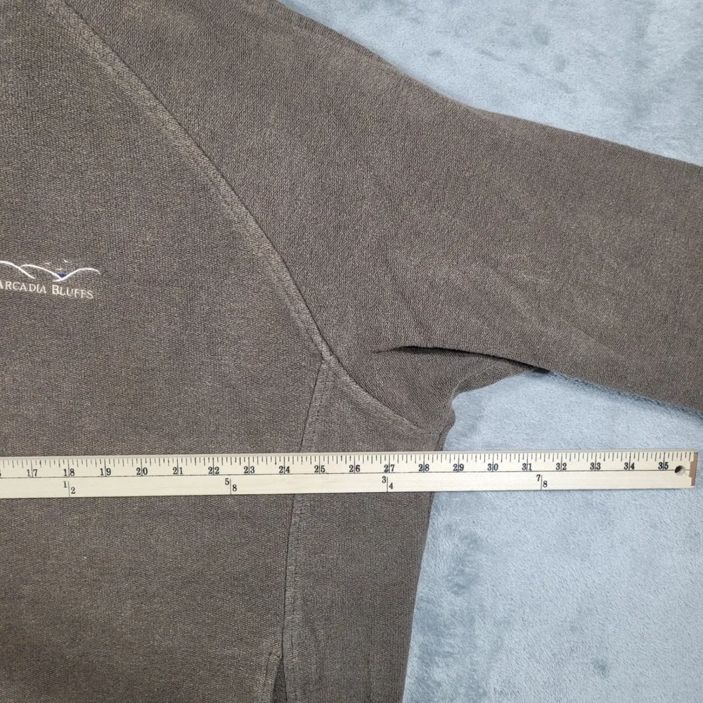 Straight Down Pullover Mens XXL Brown Arcadia Bluffs 1/4 Zip Golf Sweatshirt USA